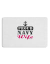 Proud Navy Wife Placemat Set of 4 Placemats-Placemat-TooLoud-White-Davson Sales