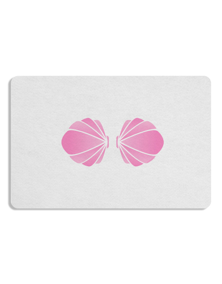 Easy Mermaid Costume Pink Shells - Halloween 12 x 18 Placemat Set of 4 Placemats-Placemat-TooLoud-White-Davson Sales