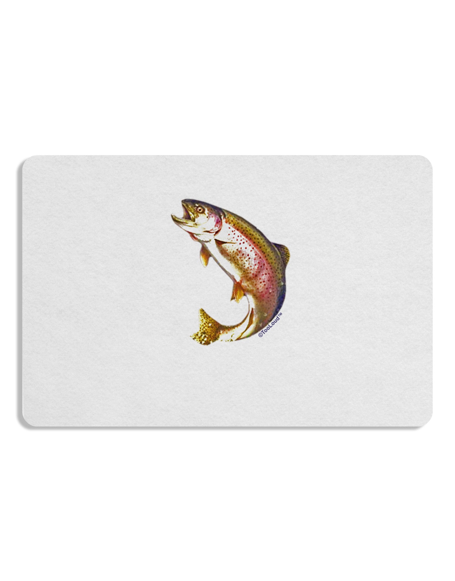 Rainbow Trout Placemat Set of 4 Placemats-Placemat-TooLoud-White-Davson Sales