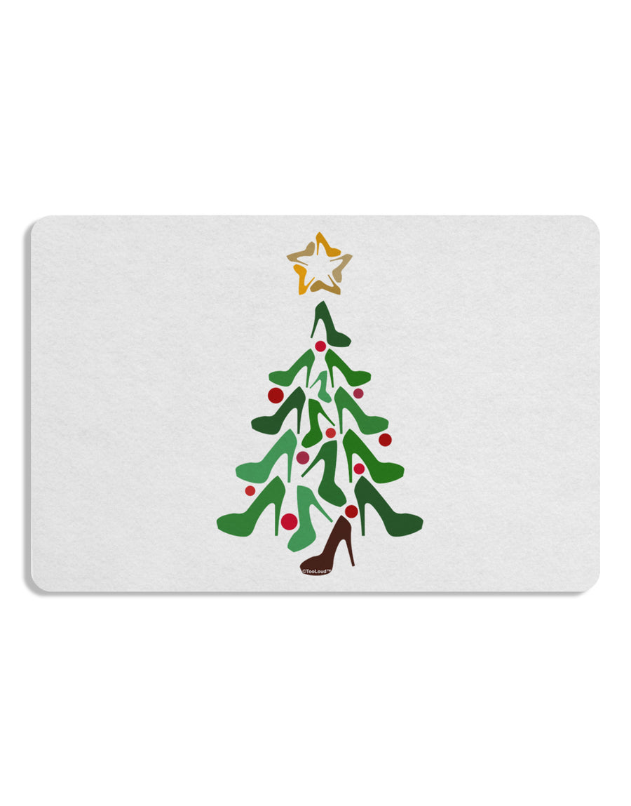 High Heels Shoes Christmas Tree 12 x 18 Placemat Set of 4 Placemats-Placemat-TooLoud-White-Davson Sales