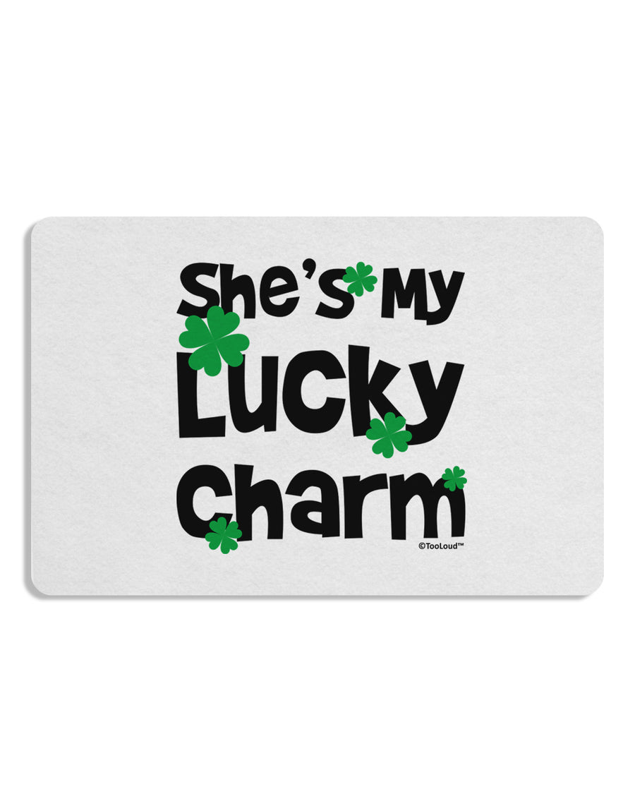 She's My Lucky Charm - Matching Couples Design Placemat by TooLoud Set of 4 Placemats-Placemat-TooLoud-White-Davson Sales