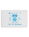 Yeti (Ready) for Christmas - Abominable Snowman 12 x 18 Placemat Set of 4 Placemats-Placemat-TooLoud-White-Davson Sales