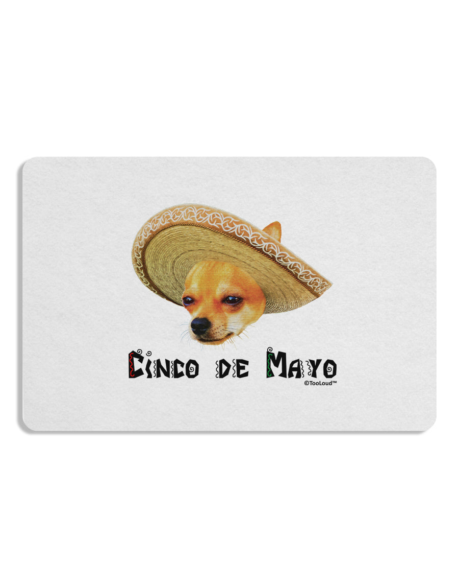 Chihuahua Dog with Sombrero - Cinco de Mayo Placemat by TooLoud Set of 4 Placemats-Placemat-TooLoud-White-Davson Sales