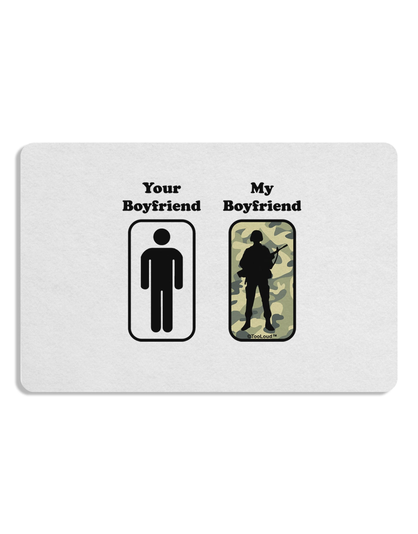 Your Boyfriend My Boyfriend Placemat by TooLoud Set of 4 Placemats-Placemat-TooLoud-White-Davson Sales