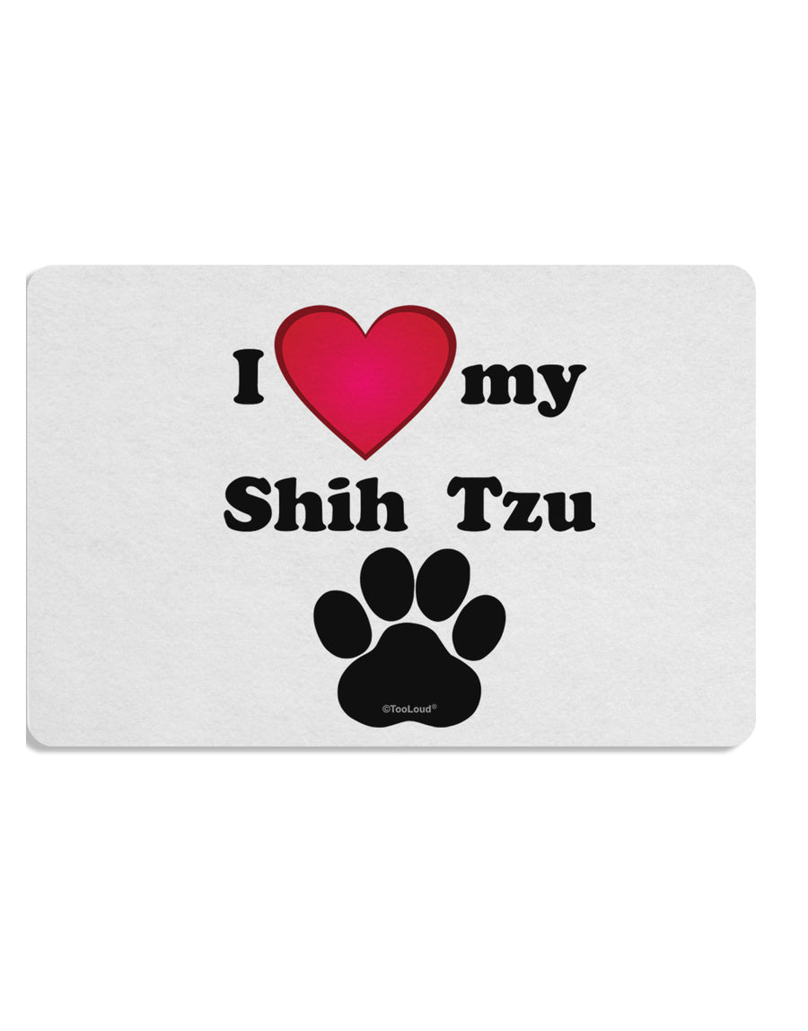 I Heart My Shih Tzu Placemat by TooLoud Set of 4 Placemats-Placemat-TooLoud-White-Davson Sales