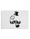 Fancy Tophat Mustache Pipe and Monocle Placemat Set of 4 Placemats-Placemat-TooLoud-White-Davson Sales