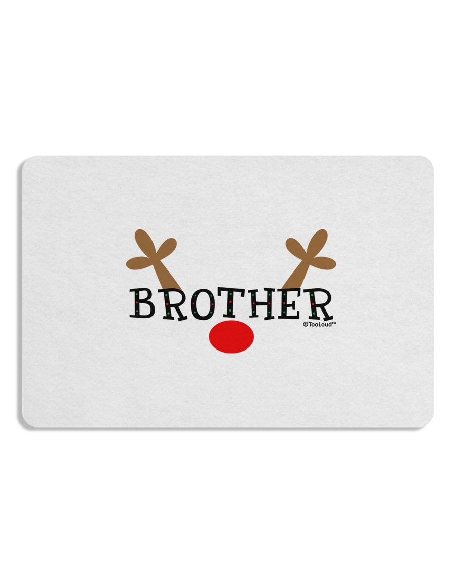 Matching Family Christmas Design - Reindeer - Brother 12 x 18 Placemat by TooLoud Set of 4 Placemats-Placemat-TooLoud-White-Davson Sales