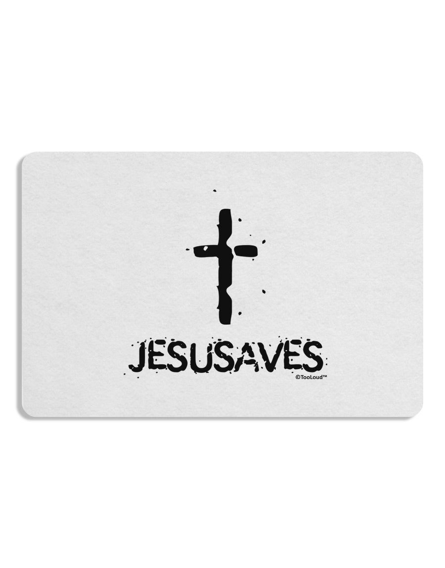 JESUSAVES - Jesus Saves Cross Design Placemat by TooLoud Set of 4 Placemats-Placemat-TooLoud-White-Davson Sales