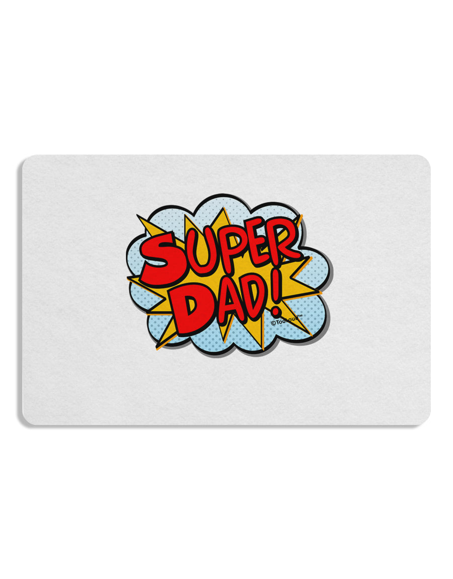 Super Dad - Superhero Comic Style Placemat by TooLoud Set of 4 Placemats-Placemat-TooLoud-White-Davson Sales