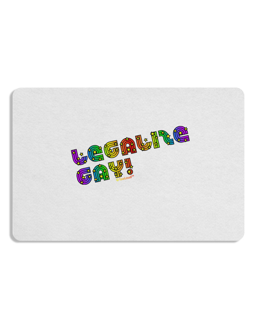 Legalize Gay - Rainbow Placemat Set of 4 Placemats-Placemat-TooLoud-White-Davson Sales