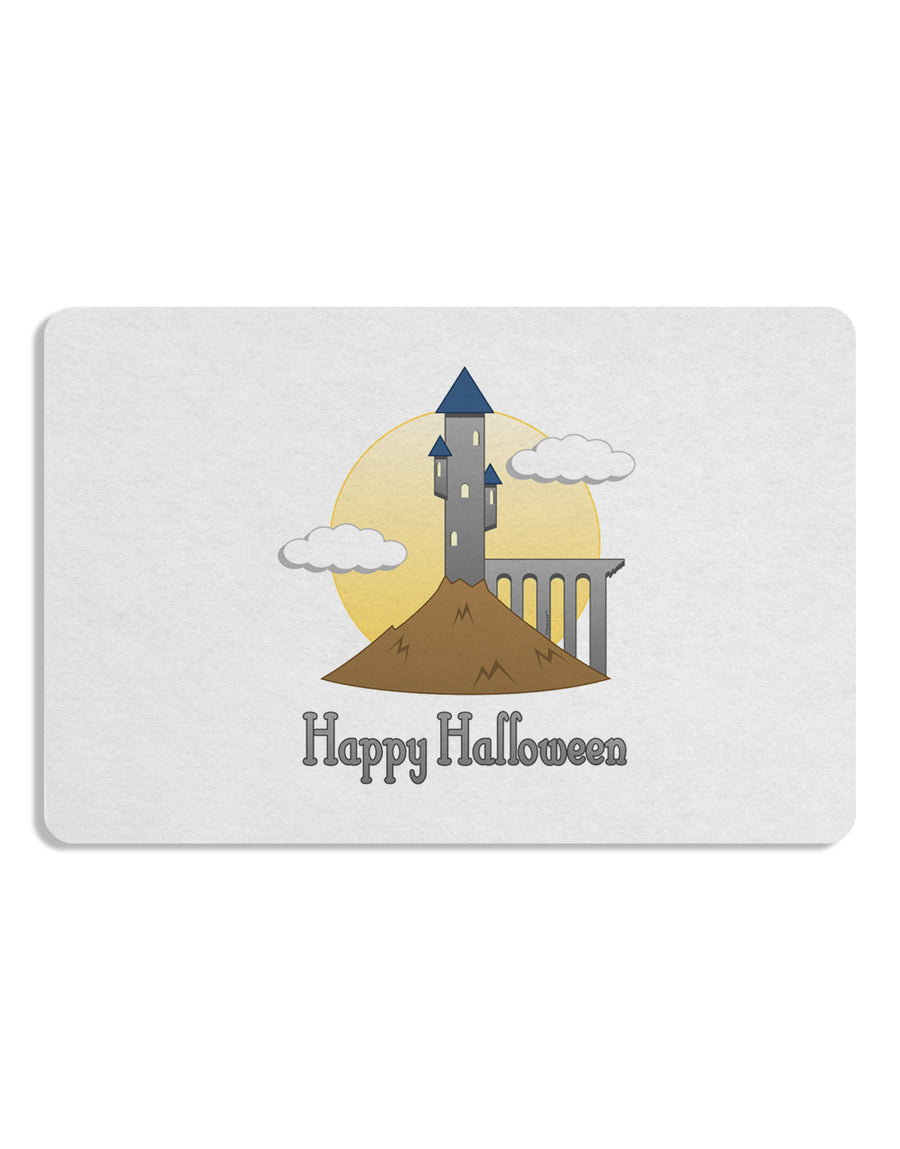 Moonlit Wizard Tower - Happy Halloween 12 x 18 Placemat Set of 4 Placemats-Placemat-TooLoud-White-Davson Sales