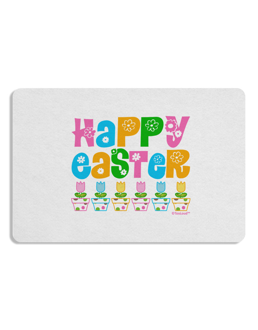 Happy Easter - Tulips Placemat by TooLoud Set of 4 Placemats-Placemat-TooLoud-White-Davson Sales