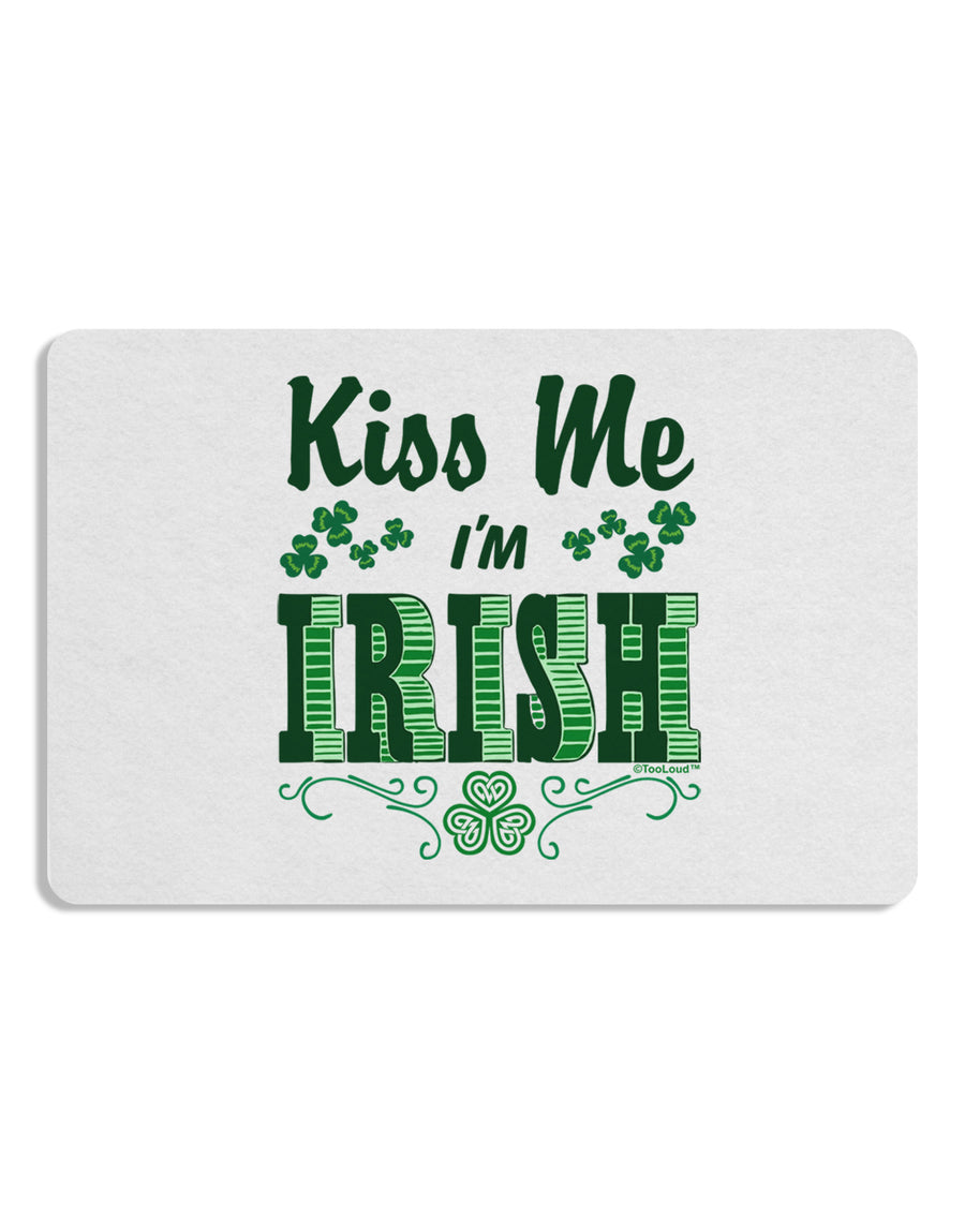 Kiss Me I'm Irish St Patricks Day Placemat Set of 4 Placemats-Placemat-TooLoud-White-Davson Sales