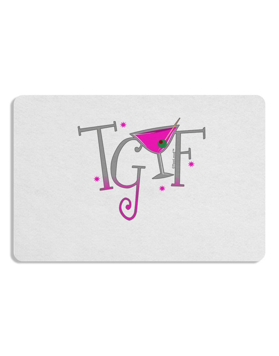 TGIF Martini Placemat Set of 4 Placemats-Placemat-TooLoud-White-Davson Sales