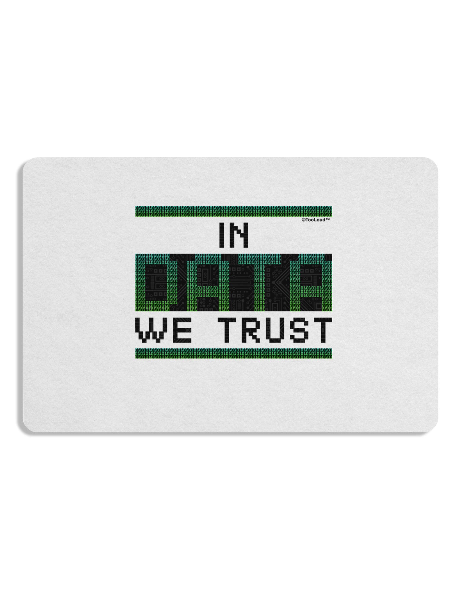 In Data We Trust Placemat Set of 4 Placemats-Placemat-TooLoud-White-Davson Sales