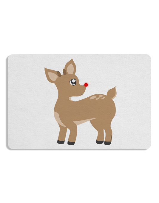 Cute Little Rudolph the Reindeer - Christmas 12 x 18 Placemat by TooLoud Set of 4 Placemats-Placemat-TooLoud-White-Davson Sales