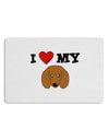 I Heart My - Cute Doxie Dachshund Dog Placemat by TooLoud Set of 4 Placemats-Placemat-TooLoud-White-Davson Sales