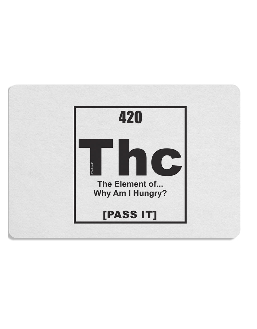 420 Element THC Funny Stoner Placemat by TooLoud Set of 4 Placemats-Placemat-TooLoud-White-Davson Sales