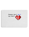 Please Don't Break My Heart Code Placemat Set of 4 Placemats-Placemat-TooLoud-White-Davson Sales