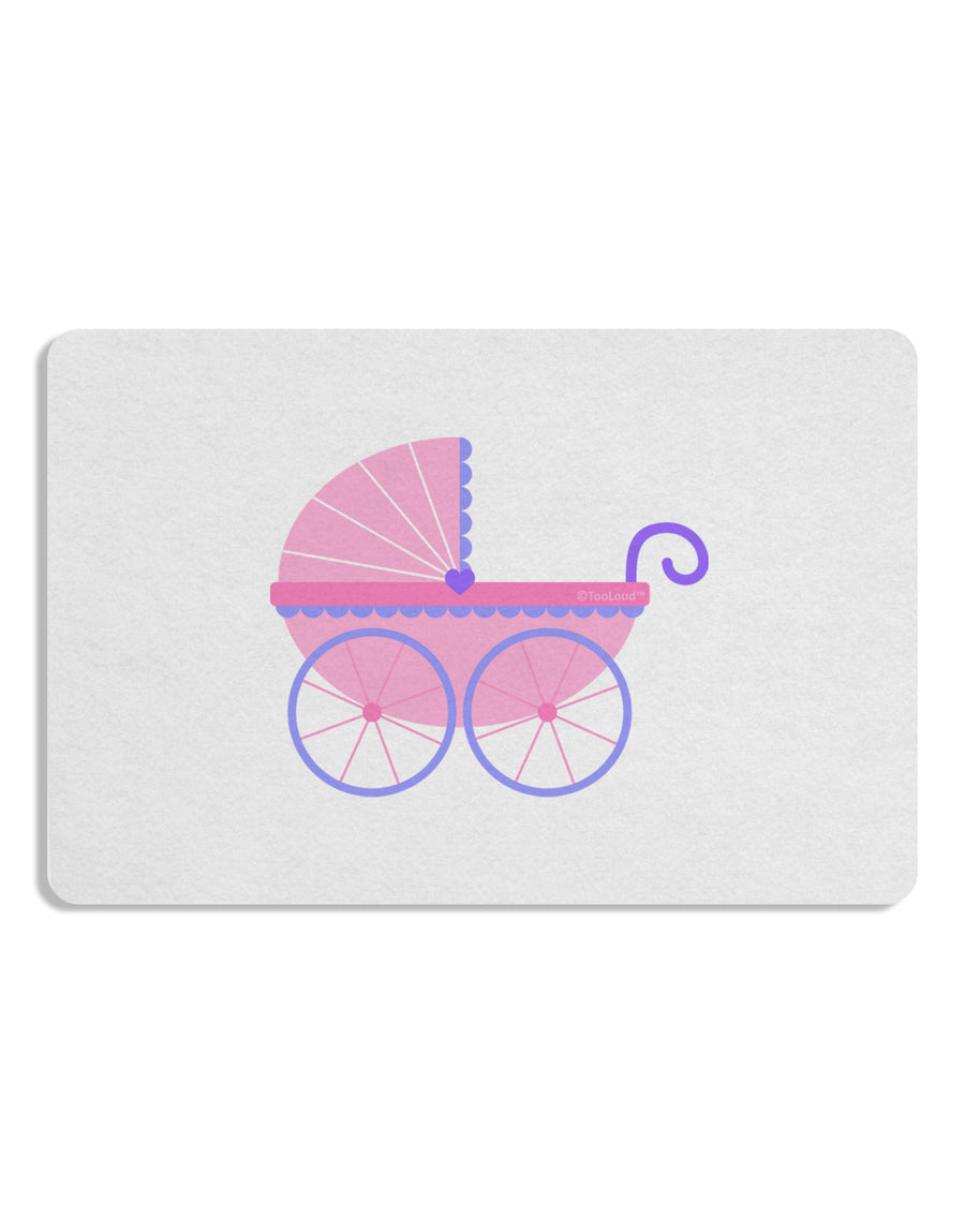 Baby Girl Carriage Placemat Set of 4 Placemats-Placemat-TooLoud-White-Davson Sales