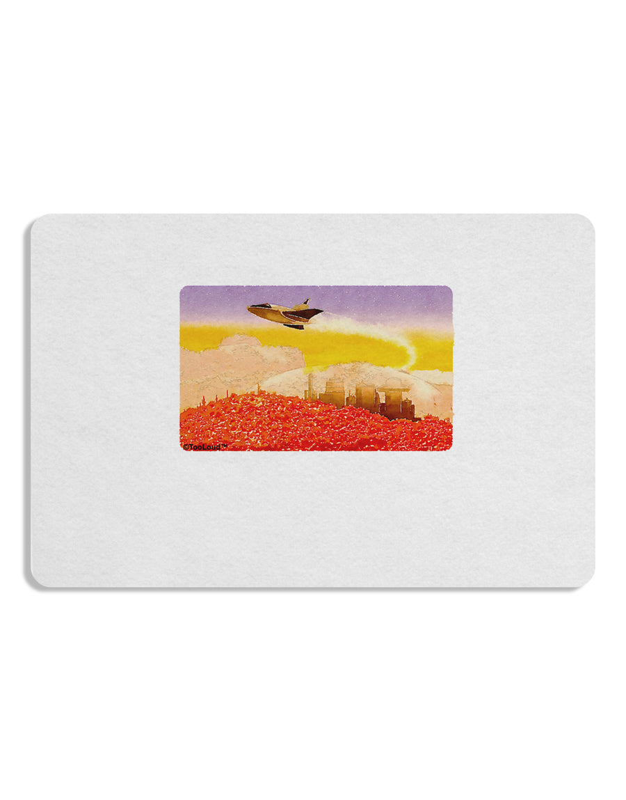 Planet Mars Watercolor Placemat Set of 4 Placemats-Placemat-TooLoud-White-Davson Sales