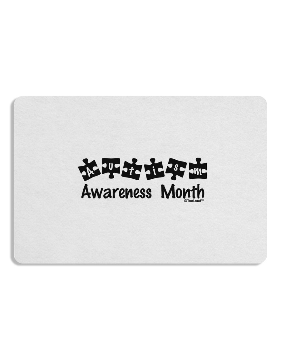 Autism Awareness Month - Puzzle Pieces Placemat by TooLoud Set of 4 Placemats-Placemat-TooLoud-White-Davson Sales