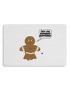 Not My Gumdrop Buttons Gingerbread Man Christmas 12 x 18 Placemat Set of 4 Placemats-Placemat-TooLoud-White-Davson Sales