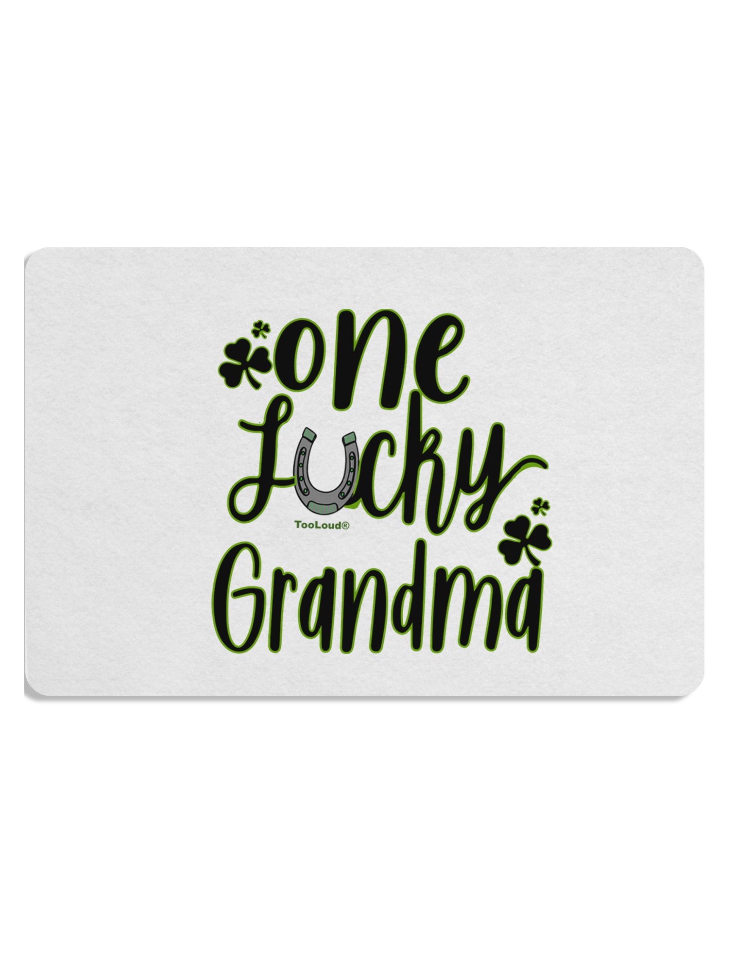 TooLoud One Lucky Grandma Shamrock Placemat Set of 4 Placemats Multi-pack-Placemat-TooLoud-Davson Sales