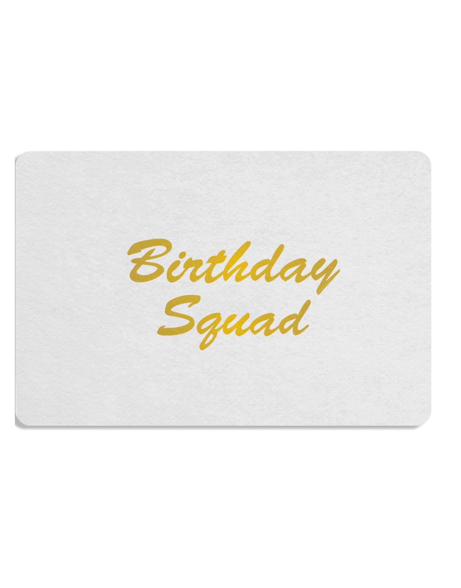 Birthday Squad Text Placemat by TooLoud Set of 4 Placemats-Placemat-TooLoud-White-Davson Sales