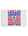 I Don't Do Cardio Because These Colors Don't Run Placemat Set of 4 Placemats-Placemat-TooLoud-White-Davson Sales