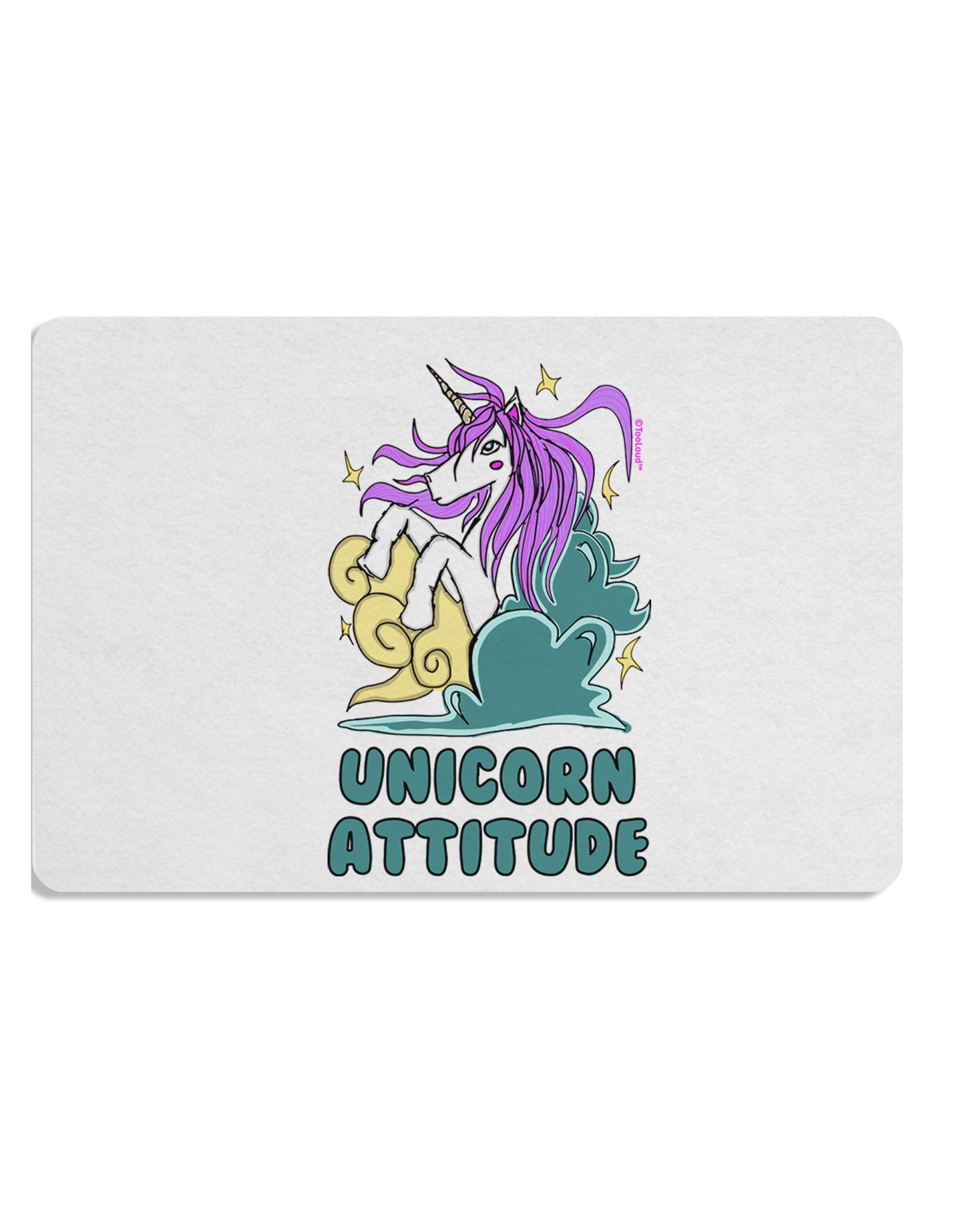 TooLoud Unicorn Attitude Placemat Set of 4 Placemats Multi-pack-Placemat-TooLoud-Davson Sales