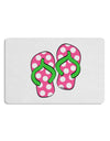 Cute Polka Dot Flip Flops - Pink and Green Placemat Set of 4 Placemats-Placemat-TooLoud-White-Davson Sales