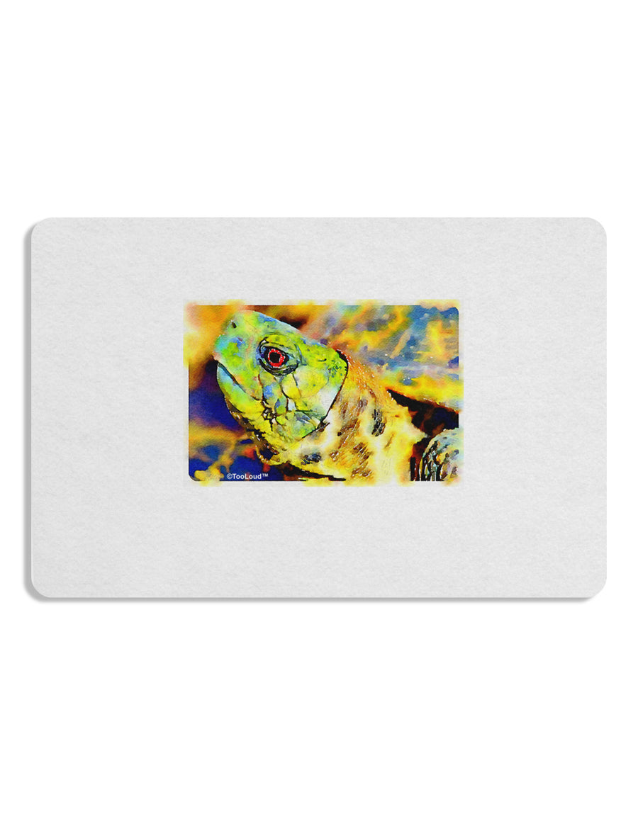 Menacing Turtle Watercolor Placemat Set of 4 Placemats-Placemat-TooLoud-White-Davson Sales