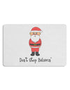 Don't Stop Believin' Santa Christmas 12 x 18 Placemat Set of 4 Placemats-Placemat-TooLoud-White-Davson Sales