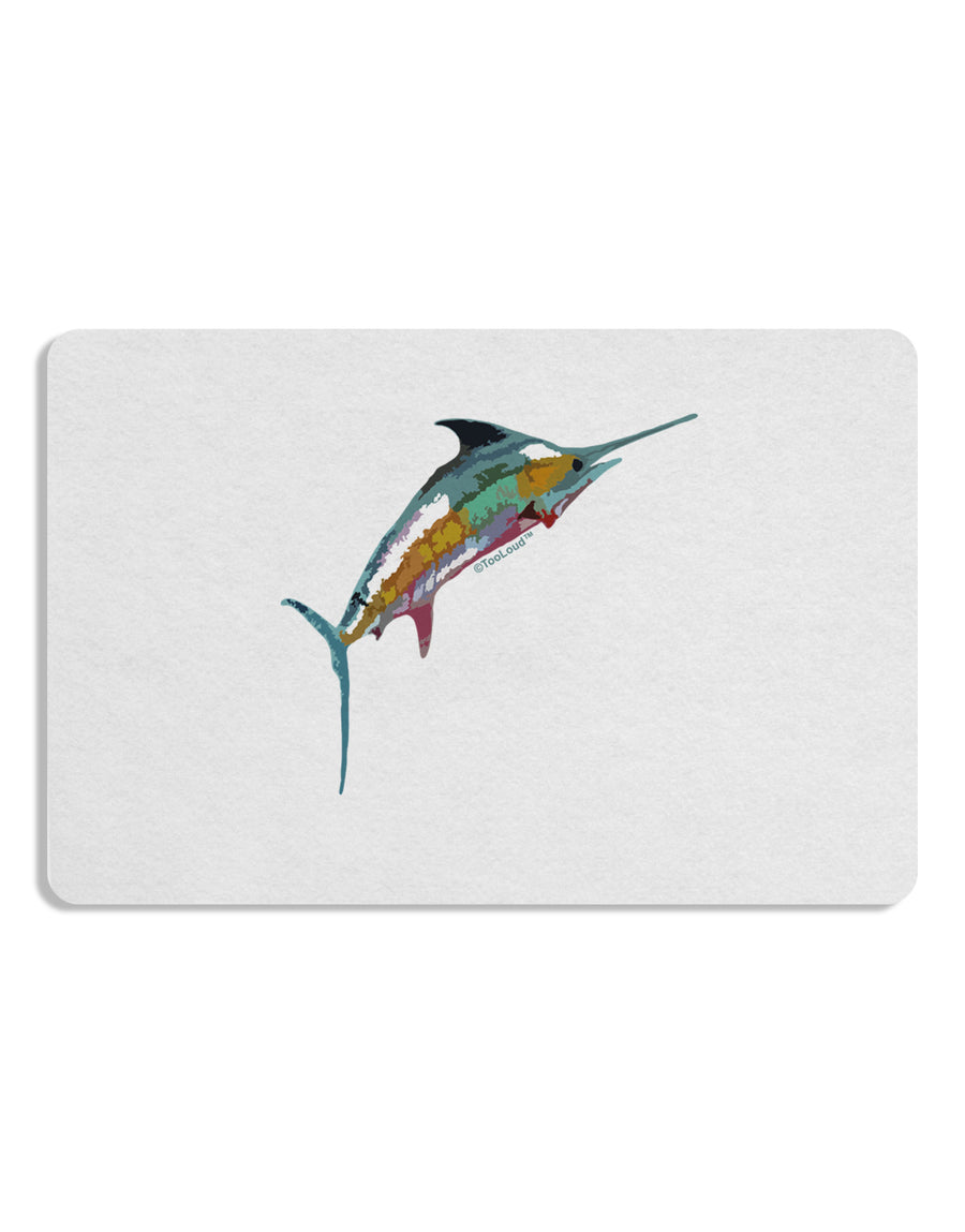 Colorful Vector Swordfish Placemat Set of 4 Placemats-Placemat-TooLoud-White-Davson Sales