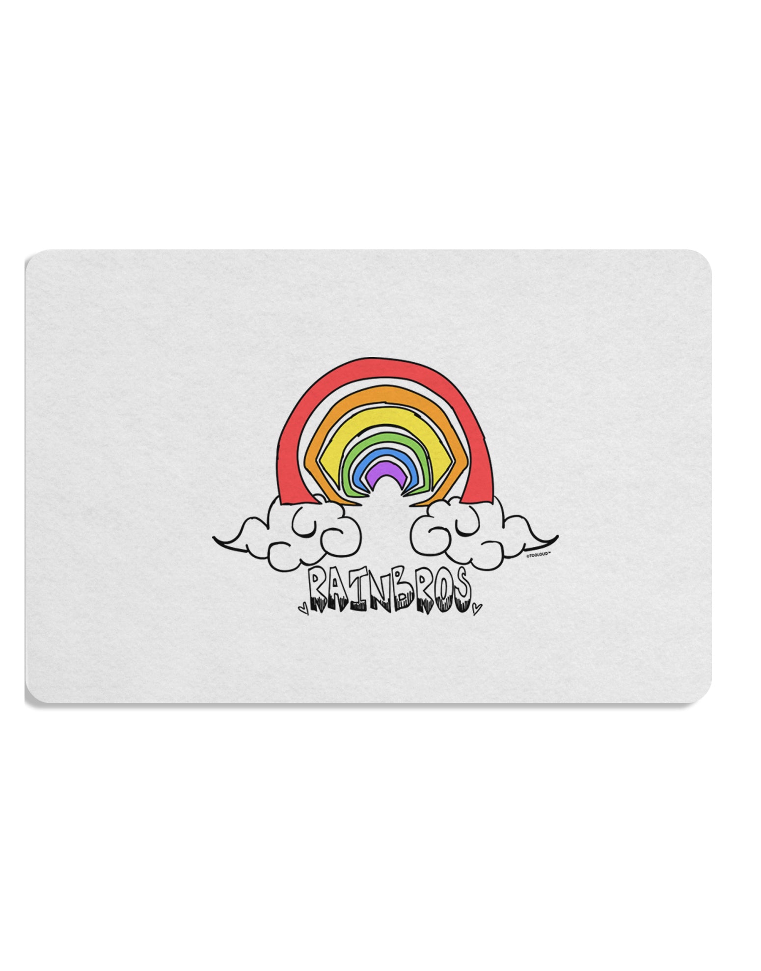 TooLoud RAINBROS Placemat Set of 4 Placemats Multi-pack-Placemat-TooLoud-Davson Sales