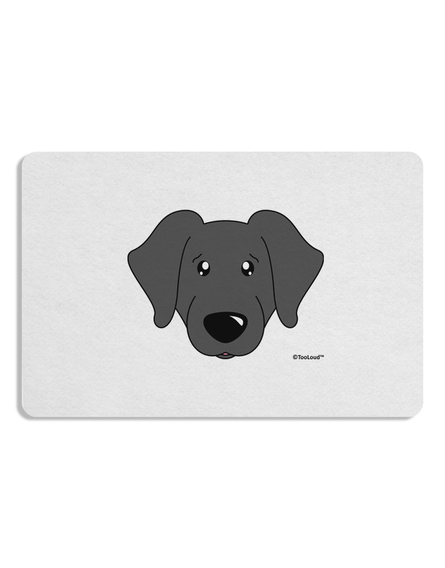 Cute Black Labrador Retriever Dog Placemat by TooLoud Set of 4 Placemats-Placemat-TooLoud-White-Davson Sales