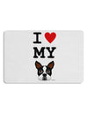 I Heart My Boston Terrier 12 x 18 Placemat Set of 4 Placemats-Placemat-TooLoud-White-Davson Sales