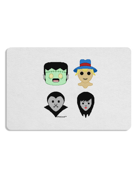Cute Pixel Monsters Placemat Set of 4 Placemats-Placemat-TooLoud-White-Davson Sales