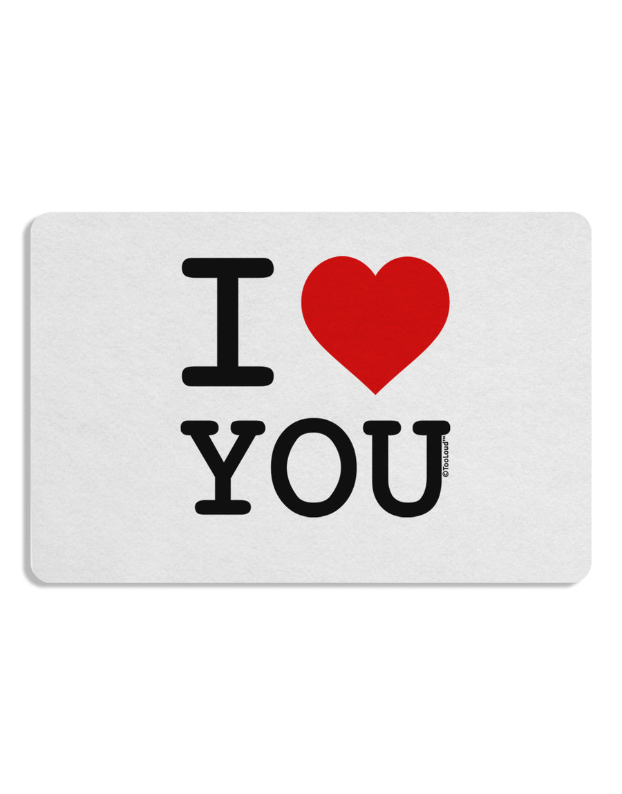 I Heart You Placemat Set of 4 Placemats-Placemat-TooLoud-White-Davson Sales