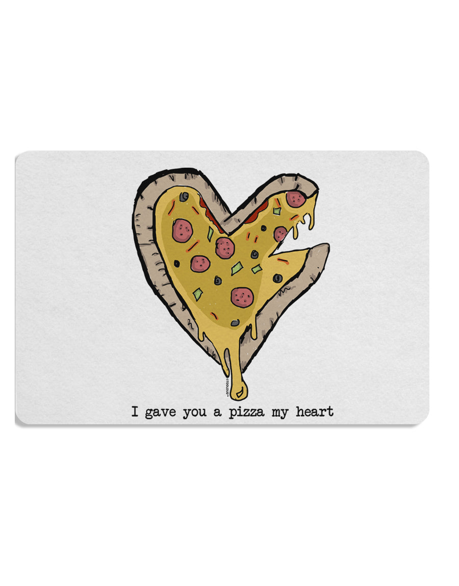 TooLoud I gave you a Pizza my Heart Placemat Set of 4 Placemats Multi-