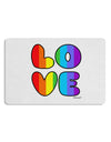 Rainbow LOVE Text Placemat by TooLoud Set of 4 Placemats-Placemat-TooLoud-White-Davson Sales