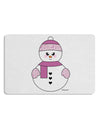 Cute Girl Snowman - Christmas 12 x 18 Placemat by TooLoud Set of 4 Placemats-Placemat-TooLoud-White-Davson Sales