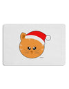 Cute Christmas Cat Santa Hat 12 x 18 Placemat Set of 4 Placemats-Placemat-TooLoud-White-Davson Sales