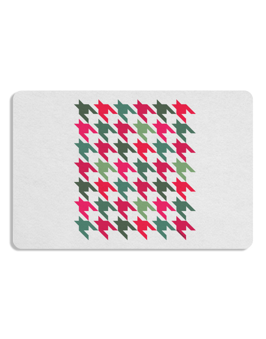 Christmas Red and Green Houndstooth 12 x 18 Placemat Set of 4 Placemats-Placemat-TooLoud-White-Davson Sales