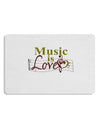 Music Is Love Placemat Set of 4 Placemats-Placemat-TooLoud-White-Davson Sales