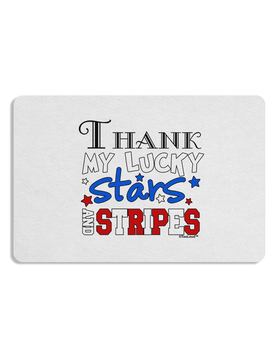 Thank My Lucky Stars and Stripes Color Placemat by TooLoud Set of 4 Placemats-Placemat-TooLoud-White-Davson Sales