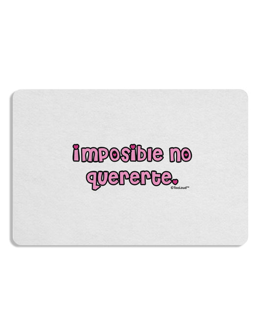 Imposible No Quererte Placemat by TooLoud Set of 4 Placemats-Placemat-TooLoud-White-Davson Sales