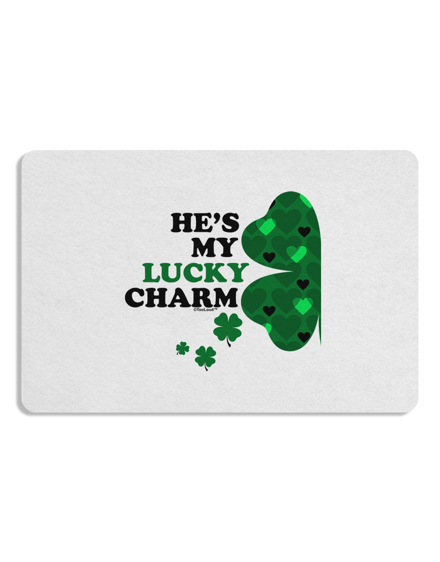 He's My Lucky Charm - Left Placemat Set of 4 Placemats-Placemat-TooLoud-White-Davson Sales