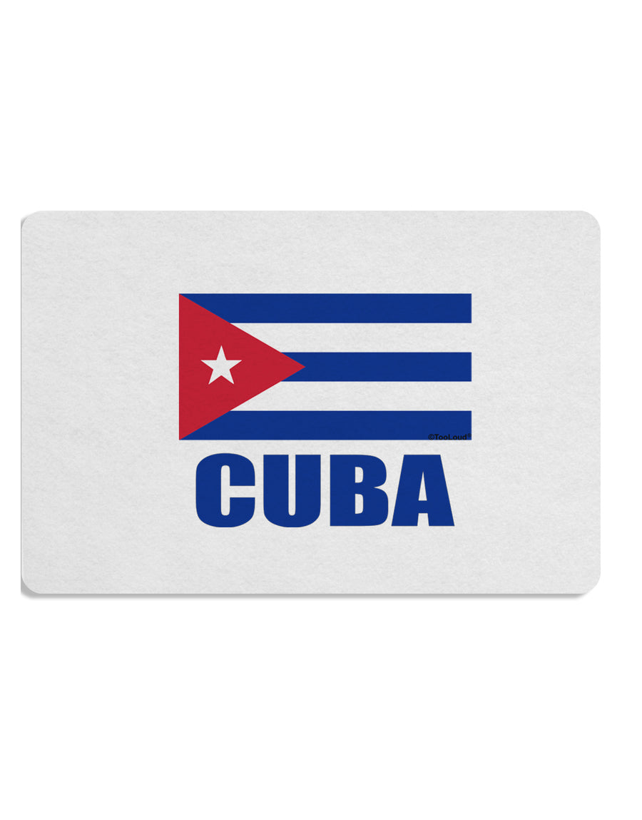 Cuba Flag Cuban Pride Placemat by TooLoud Set of 4 Placemats-Placemat-TooLoud-White-Davson Sales